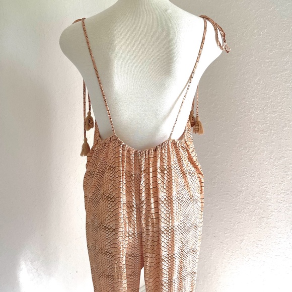 We Wore What Kaia Python Printed Jumpsuit - Picture 7 of 9